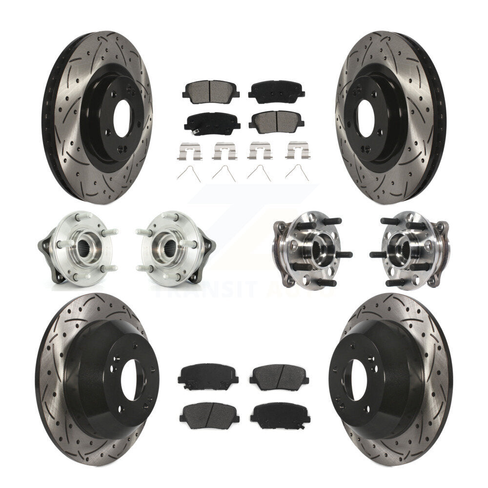 Transit Auto KBB-115876 Wheel Bearing and Hub Assembly for 2017-2018 Hyundai Santa Fe Sport - Front and Rear product image