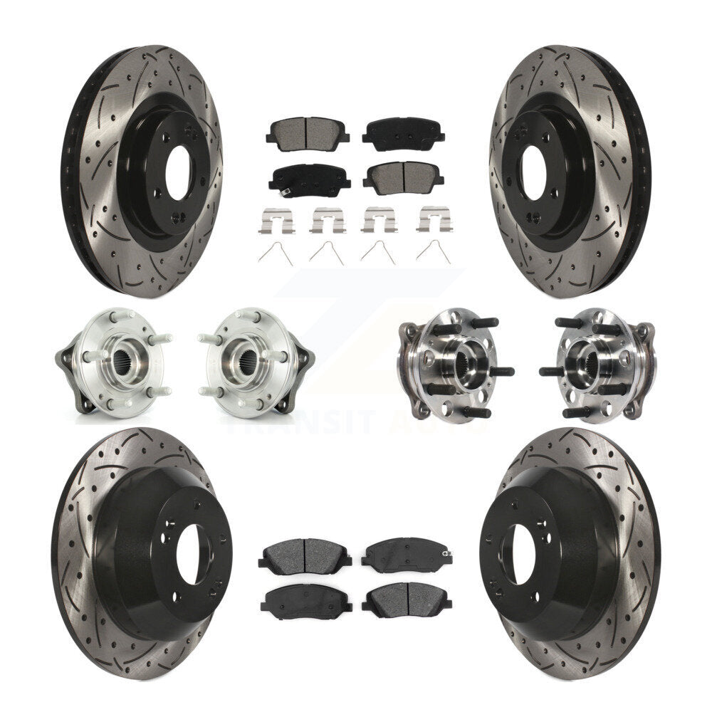 Transit Auto KBB-115877 Wheel Bearing and Hub Assembly for 2017-2019 Hyundai Santa Fe, Hyundai Santa Fe XL - Front and Rear product image