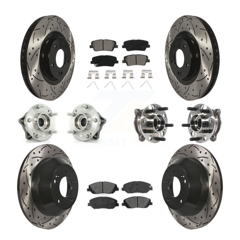 Transit Auto KBB-115877 Wheel Bearing and Hub Assembly for 2017-2019 Hyundai Santa Fe, Hyundai Santa Fe XL - Front and Rear product image