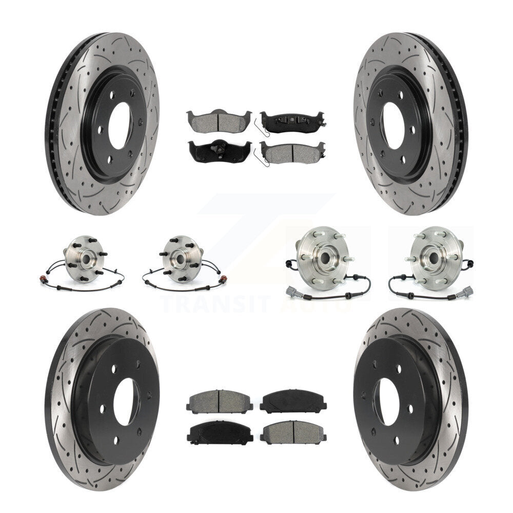 Transit Auto KBB-115883 Wheel Bearing and Hub Assembly for 2008-2012 Nissan Armada, INFINITI QX56 - Front and Rear product image