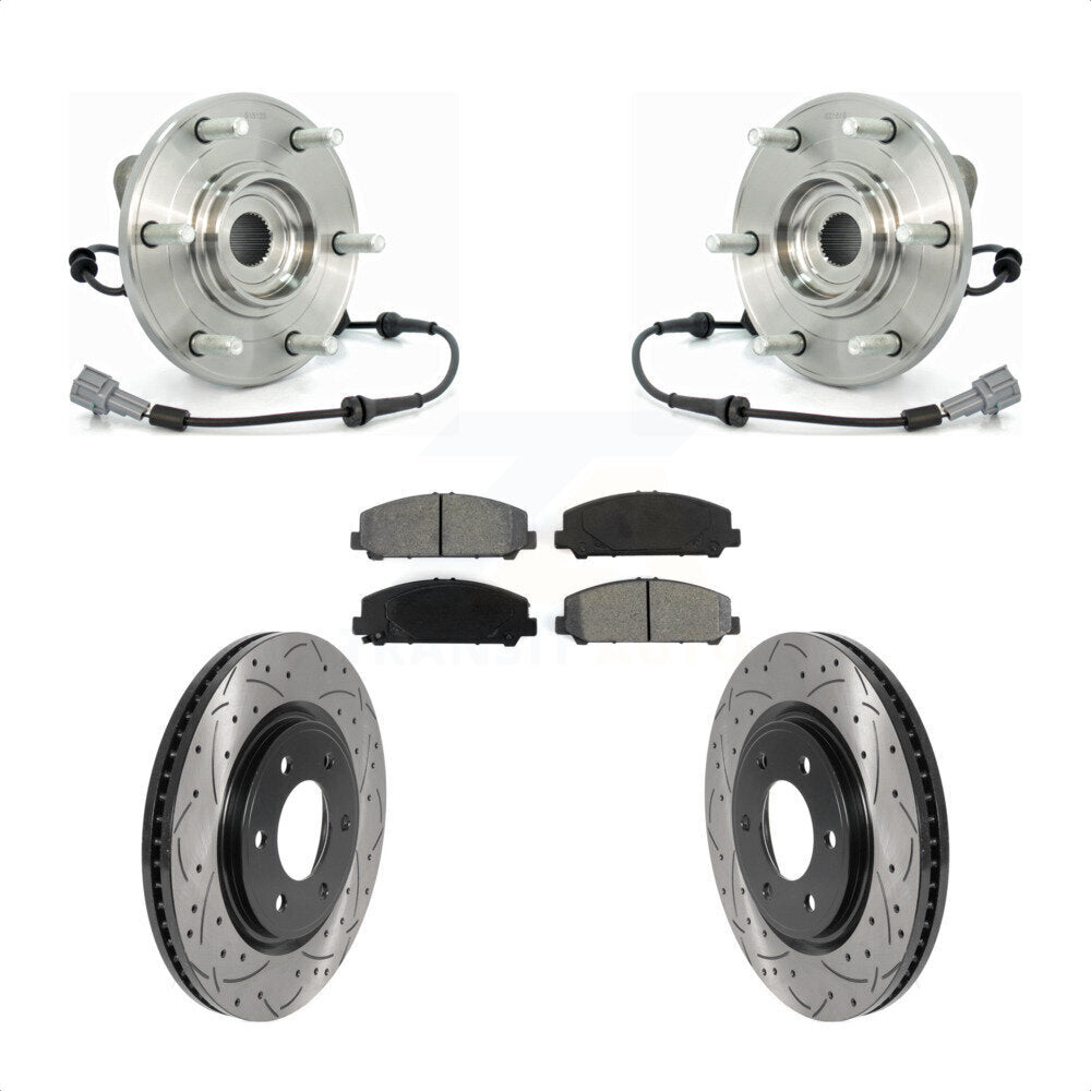Transit Auto KBB-115921 Wheel Bearing and Hub Assembly for 2008-2012 Nissan Armada, Nissan TITAN, INFINITI QX56 - Front product image
