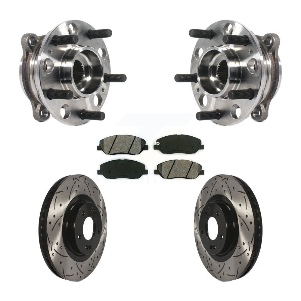 Transit Auto KBB-115925 Wheel Bearing and Hub Assembly for 2015-2016 Hyundai Santa Fe XL, Hyundai Santa Fe - Front product image