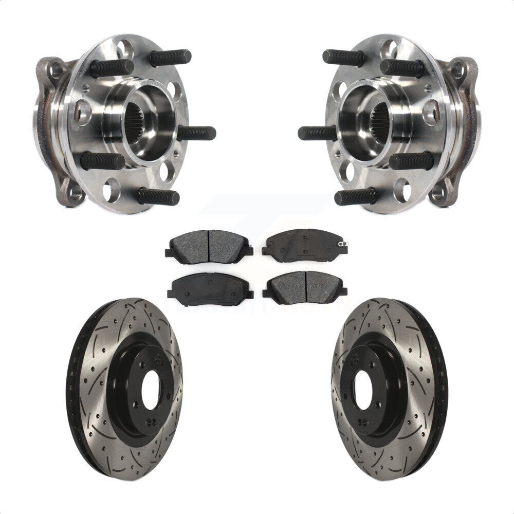 Transit Auto KBB-115928 Wheel Bearing and Hub Assembly for 2017-2019 Hyundai Santa Fe, Hyundai Santa Fe XL - Front product image