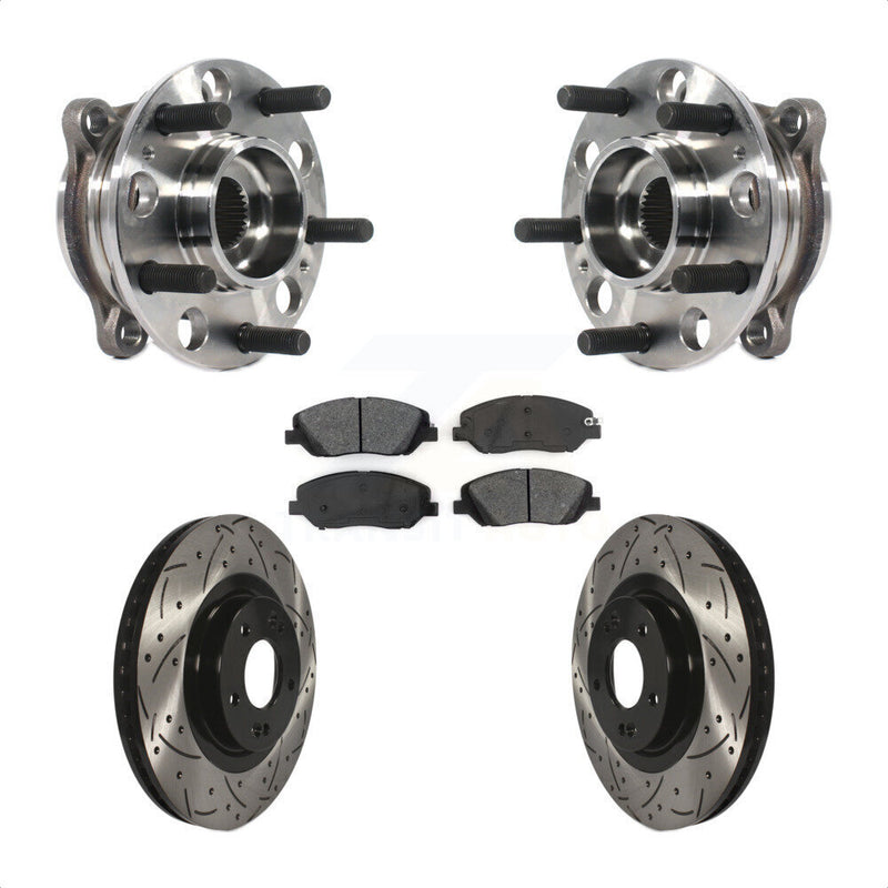 Transit Auto KBB-115928 Wheel Bearing and Hub Assembly for 2017-2019 Hyundai Santa Fe, Hyundai Santa Fe XL - Front product image