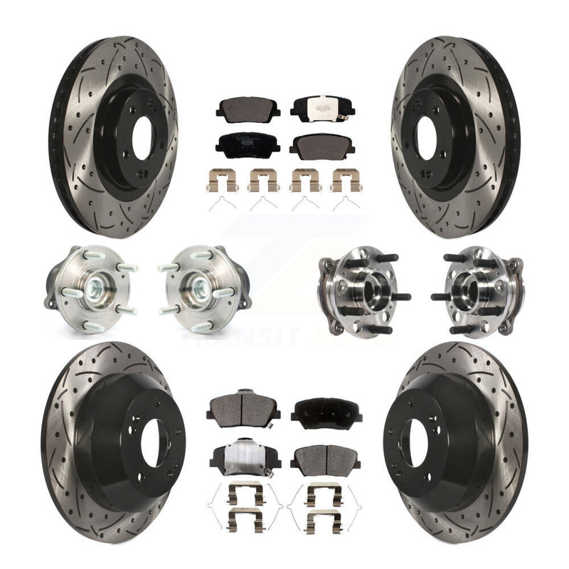 Transit Auto KBB-115938 Wheel Bearing and Hub Assembly for 2017-2018 Hyundai Santa Fe Sport - Front and Rear product image