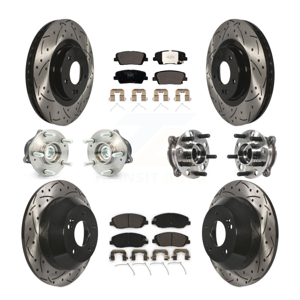 Transit Auto KBB-115939 Wheel Bearing and Hub Assembly for 2017-2019 Hyundai Santa Fe, Hyundai Santa Fe XL - Front and Rear product image