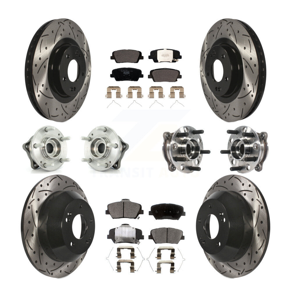 Transit Auto KBB-115989 Wheel Bearing and Hub Assembly for 2017-2018 Hyundai Santa Fe Sport - Front and Rear product image