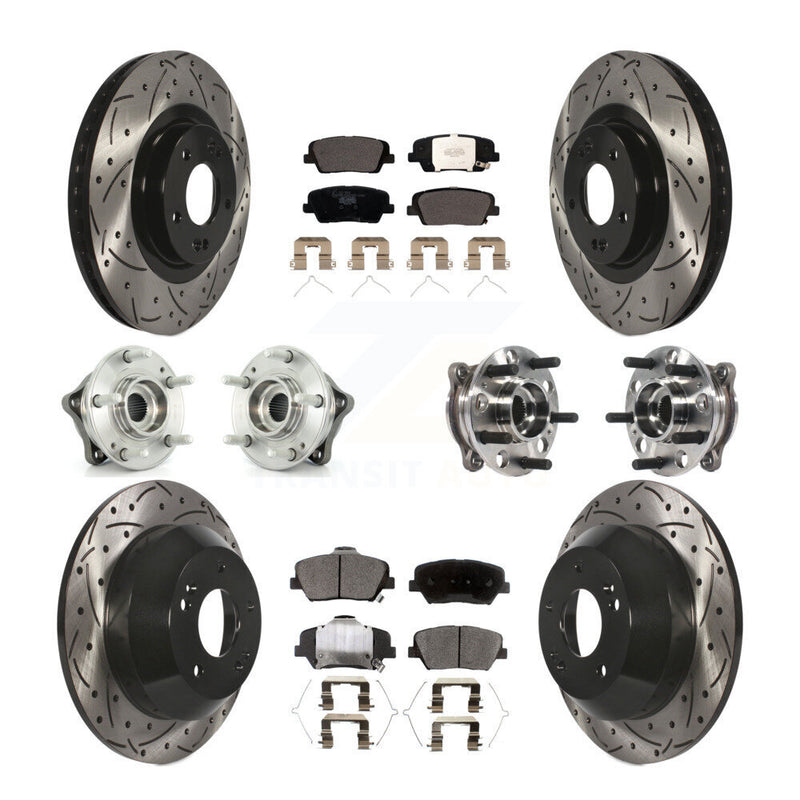Transit Auto KBB-115989 Wheel Bearing and Hub Assembly for 2017-2018 Hyundai Santa Fe Sport - Front and Rear product image