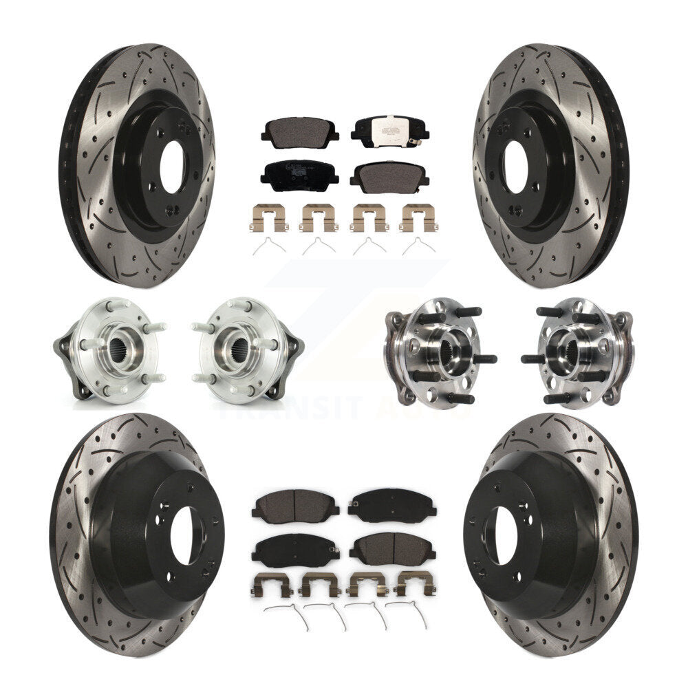 Transit Auto KBB-115990 Wheel Bearing and Hub Assembly for 2017-2019 Hyundai Santa Fe, Hyundai Santa Fe XL - Front and Rear product image