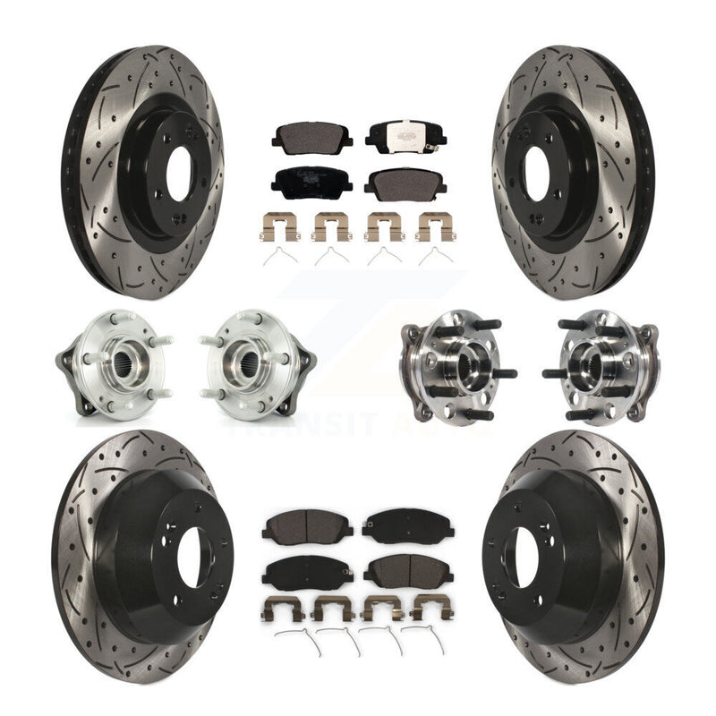 Transit Auto KBB-115990 Wheel Bearing and Hub Assembly for 2017-2019 Hyundai Santa Fe, Hyundai Santa Fe XL - Front and Rear product image