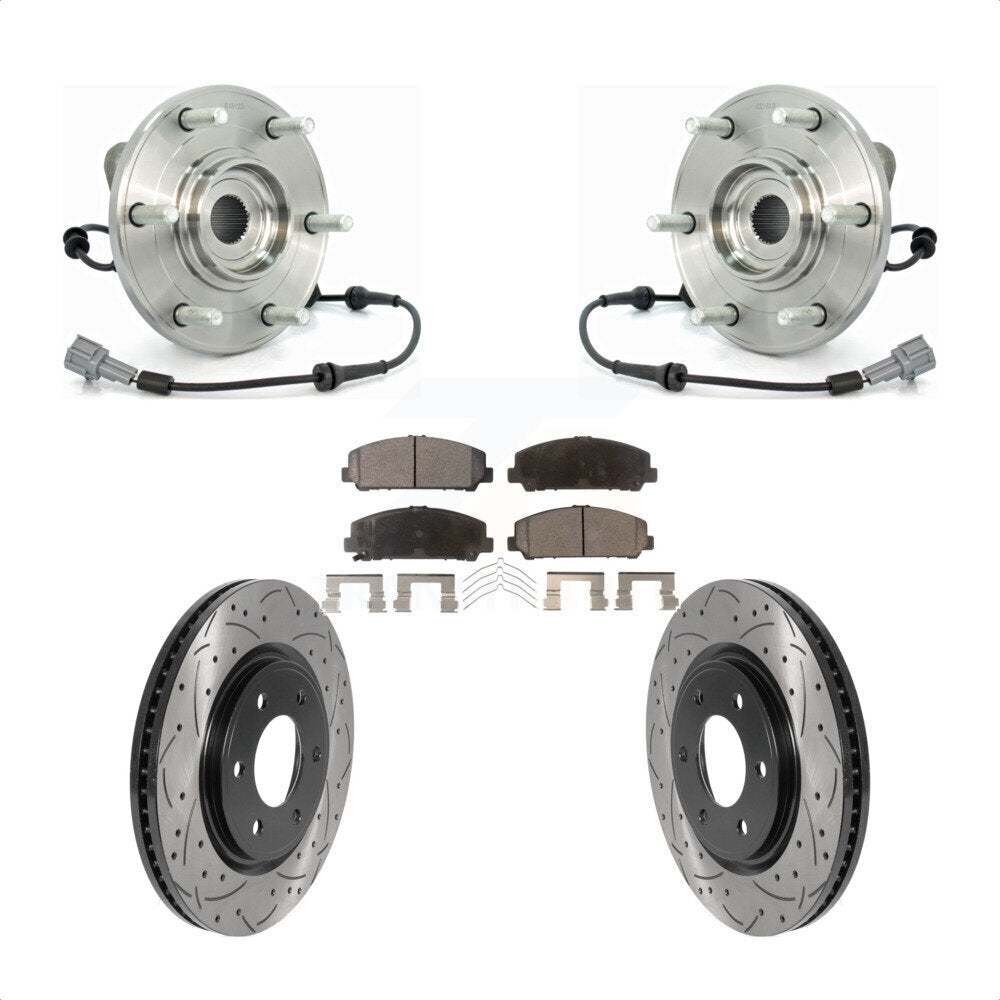 Transit Auto KBB-116039 Wheel Bearing and Hub Assembly for 2008-2012 Nissan Armada, Nissan TITAN, INFINITI QX56 - Front product image