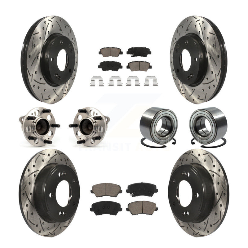 Transit Auto KBB-117502 Wheel Bearing for 2016-2017 Kia Forte Koup, Hyundai Elantra GT - Front and Rear product image