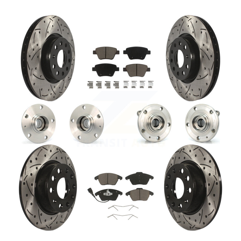 Transit Auto KBB-119828 Wheel Bearing and Hub Assembly for 2011-2014 Volkswagen GTI - Front and Rear product image
