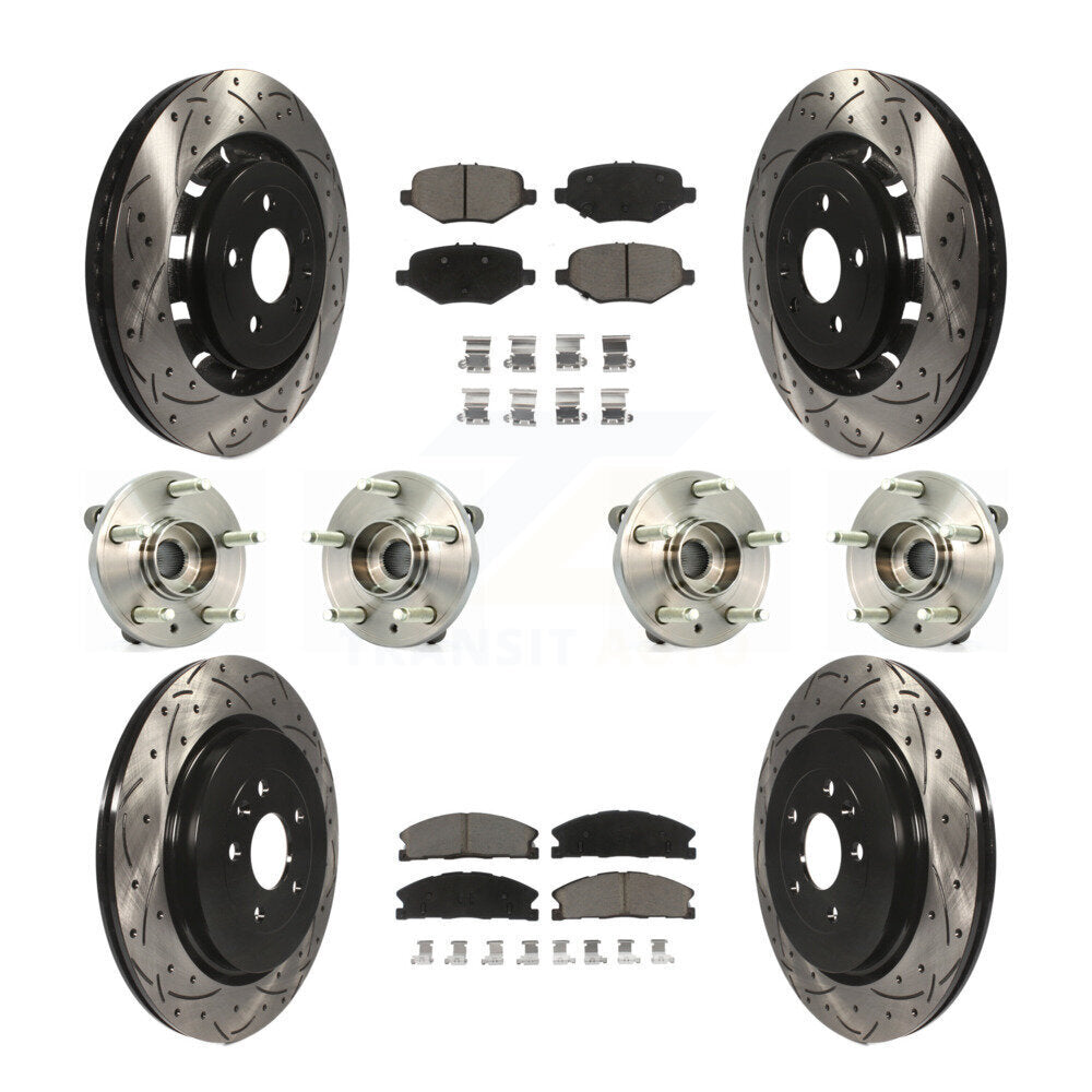 Transit Auto KBB-119864 Wheel Bearing and Hub Assembly for 2012-2019 Ford Taurus, Ford Flex, Lincoln MKS - Front and Rear product image