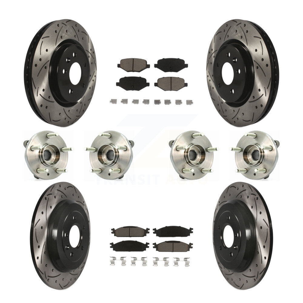 Transit Auto KBB-119866 Wheel Bearing and Hub Assembly for 2009-2010 Lincoln MKS - Front and Rear product image