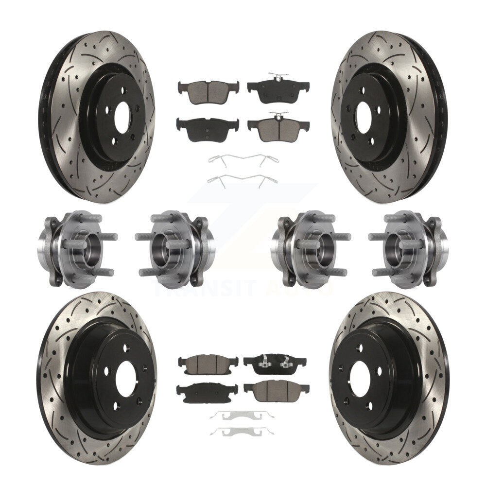 Transit Auto KBB-119869 Wheel Bearing and Hub Assembly for 2015-2023 Lincoln Nautilus, Lincoln MKX, Ford Edge - Front and Rear product image