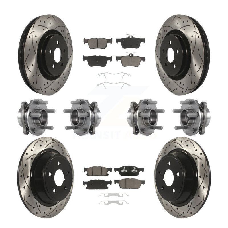 Transit Auto KBB-119869 Wheel Bearing and Hub Assembly for 2015-2023 Lincoln Nautilus, Lincoln MKX, Ford Edge - Front and Rear product image