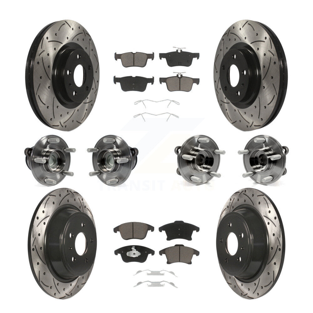 Transit Auto KBB-119876 Wheel Bearing and Hub Assembly for 2013-2018 Ford Fusion, Lincoln MKZ - Front and Rear product image