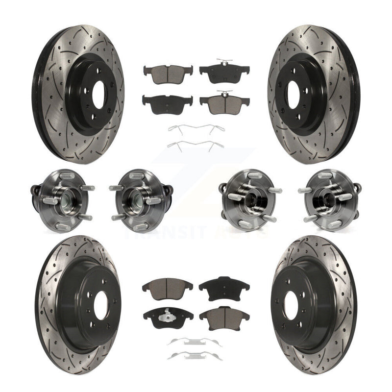 Transit Auto KBB-119876 Wheel Bearing and Hub Assembly for 2013-2018 Ford Fusion, Lincoln MKZ - Front and Rear product image