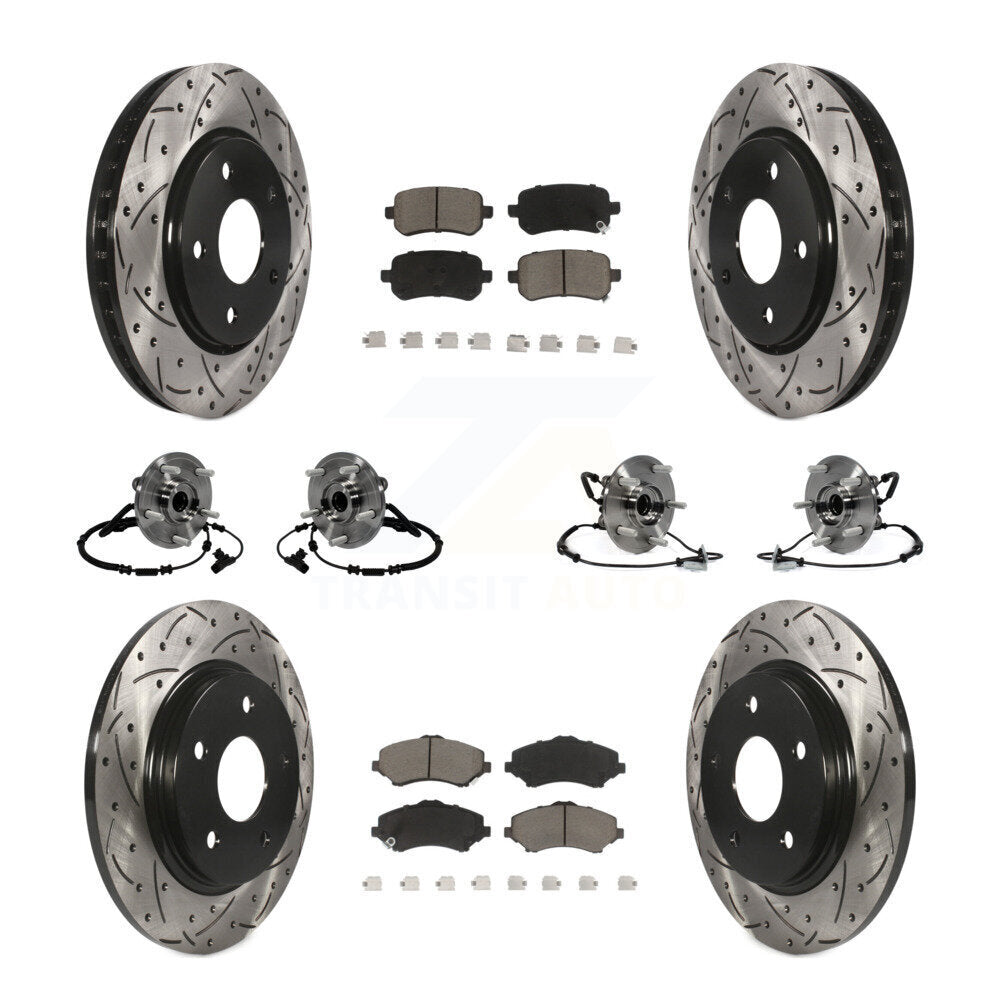 Transit Auto KBB-119883 Wheel Bearing and Hub Assembly for 2012 Chrysler Town & Country, Dodge Grand Caravan, Ram C/V - Front and Rear product image