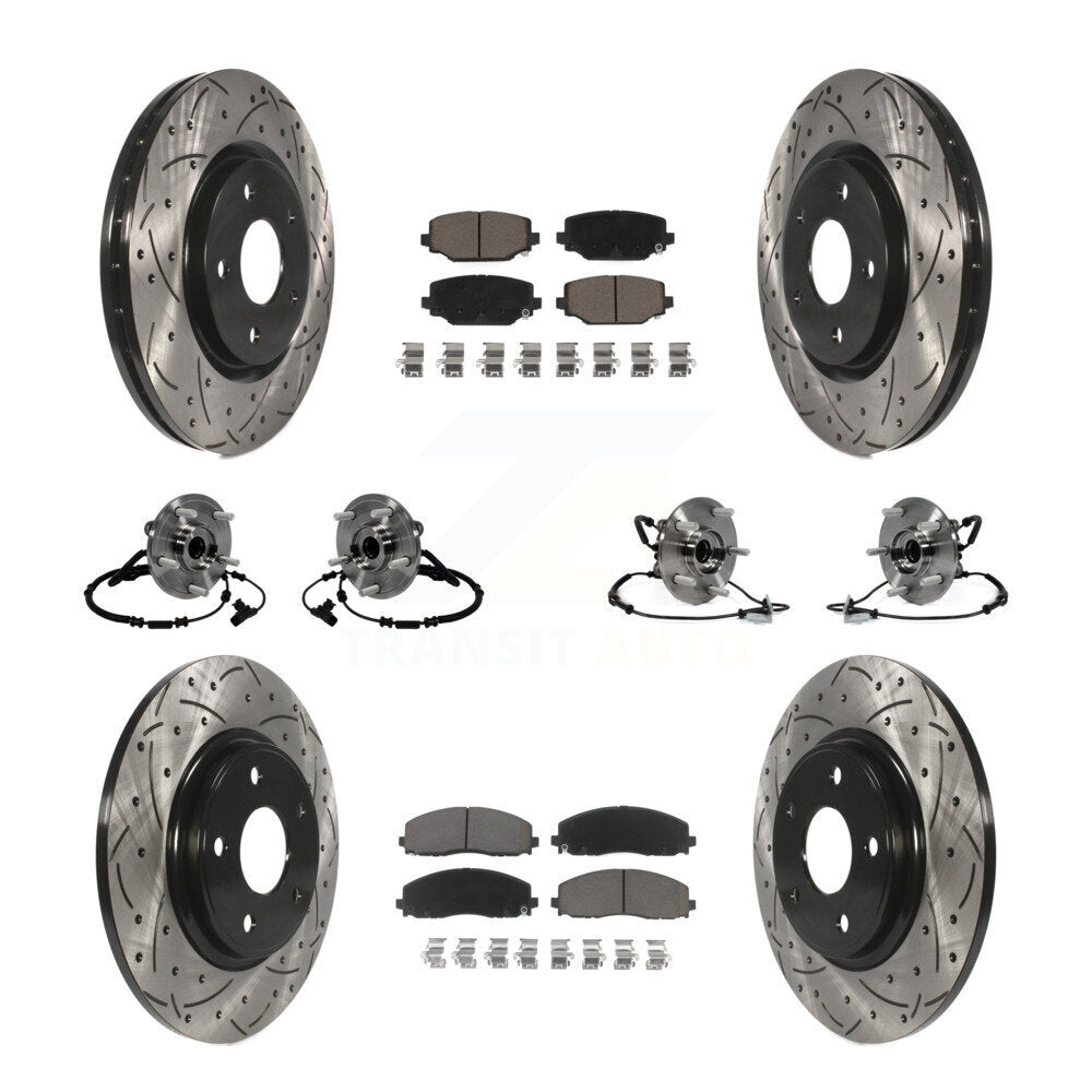 Transit Auto KBB-119884 Wheel Bearing and Hub Assembly for 2012-2020 Dodge Grand Caravan, Volkswagen Routan, Chrysler Town & Country & more - Front and Rear product image
