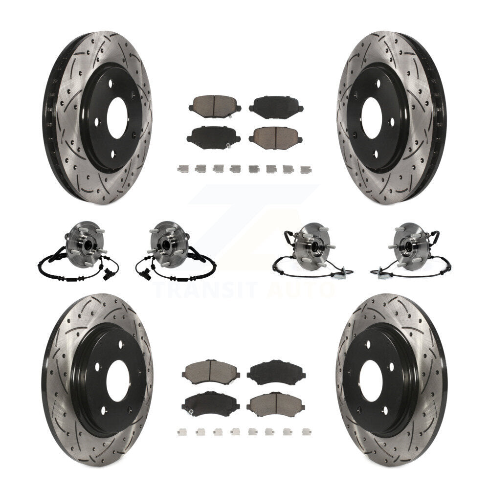 Transit Auto KBB-119885 Wheel Bearing and Hub Assembly for 2012-2016 Chrysler Town & Country, Dodge Grand Caravan, Ram C/V & more - Front and Rear product image
