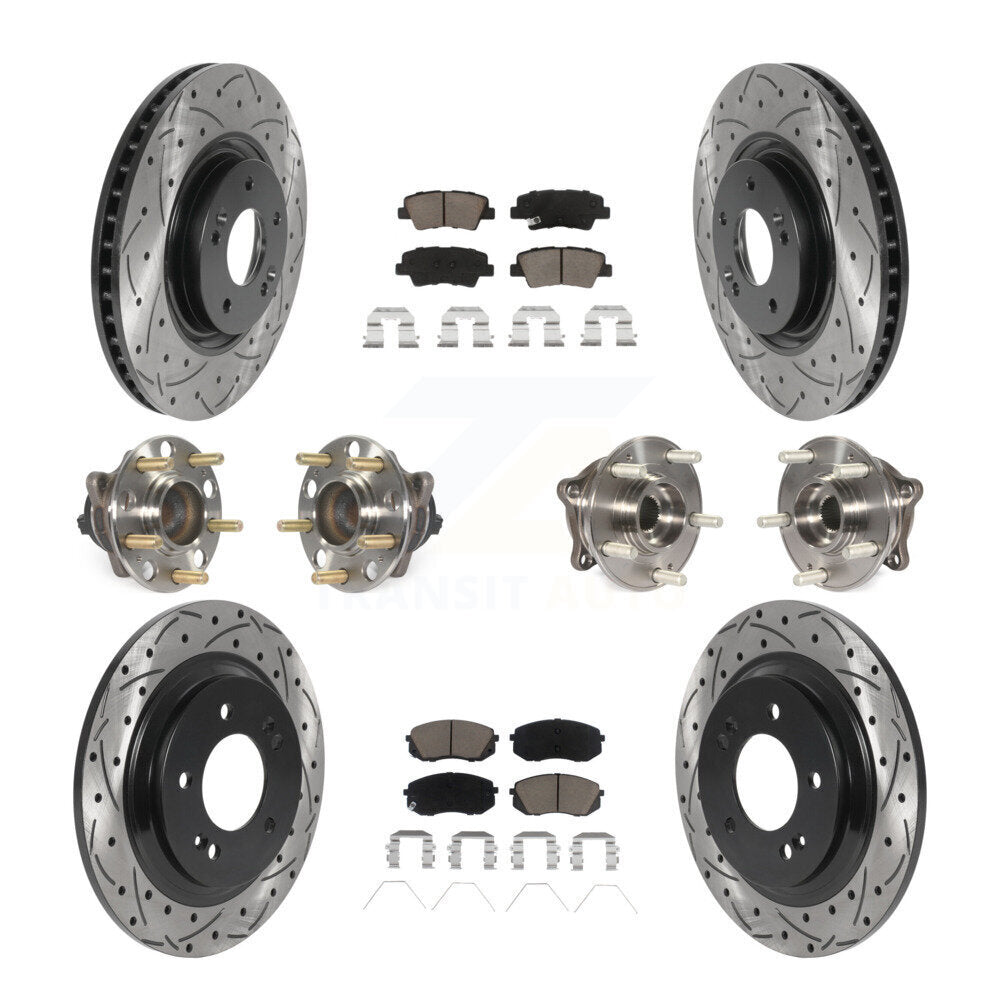 Transit Auto KBB-119889 Wheel Bearing and Hub Assembly for 2016 Hyundai Sonata - Front and Rear product image