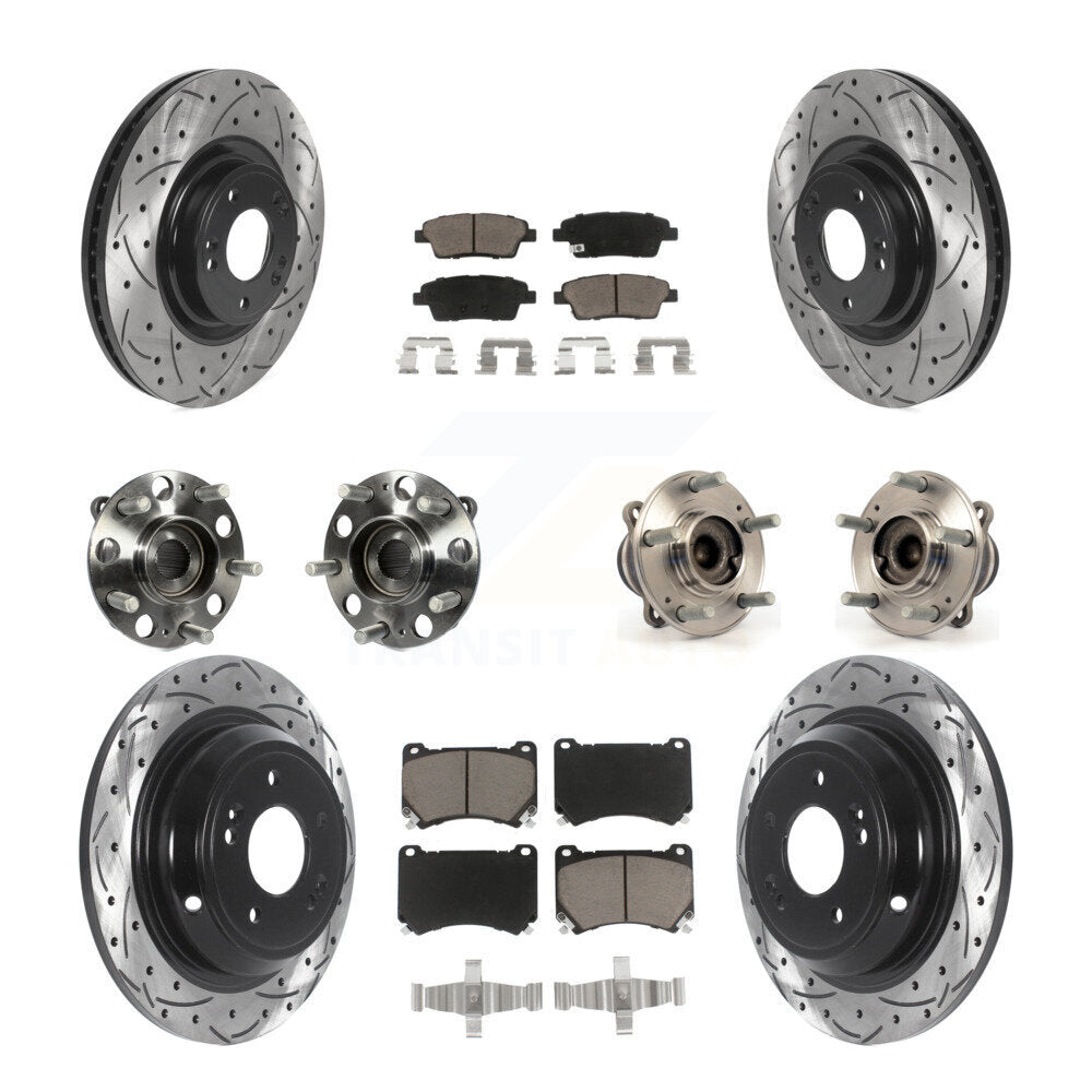 Transit Auto KBB-119896 Wheel Bearing and Hub Assembly for 2010-2014 Hyundai Genesis - Front and Rear product image