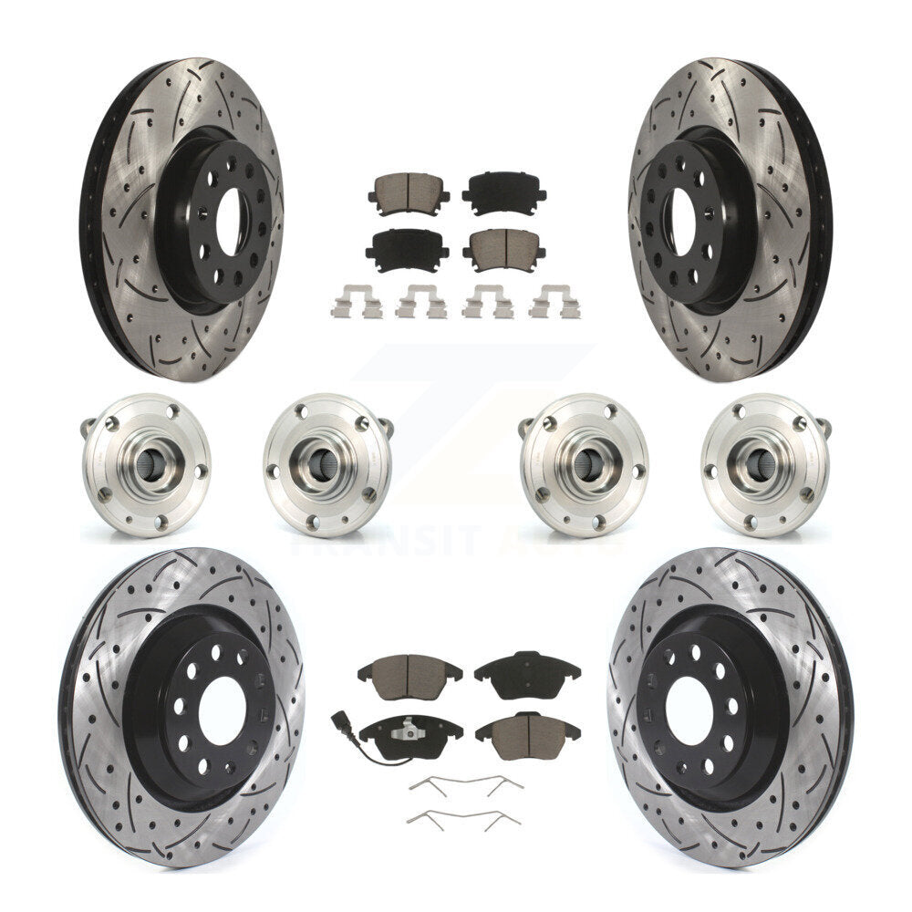 Transit Auto KBB-119998 Wheel Bearing and Hub Assembly for 2009-2010 Volkswagen Passat CC - Front and Rear product image