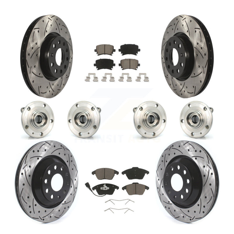 Transit Auto KBB-119998 Wheel Bearing and Hub Assembly for 2009-2010 Volkswagen Passat CC - Front and Rear product image