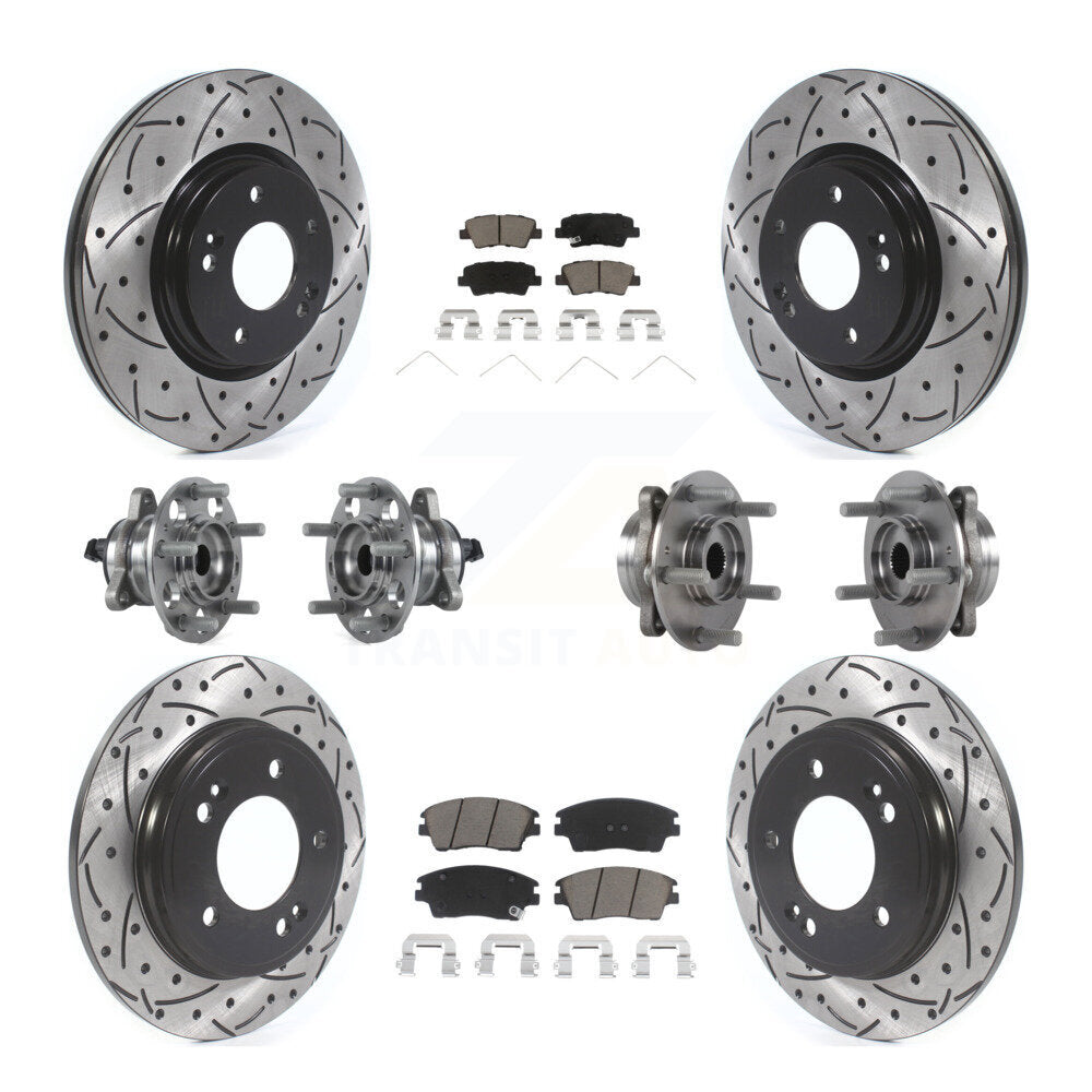 Transit Auto KBB-120019 Wheel Bearing and Hub Assembly for 2017-2020 Hyundai Elantra - Front and Rear product image