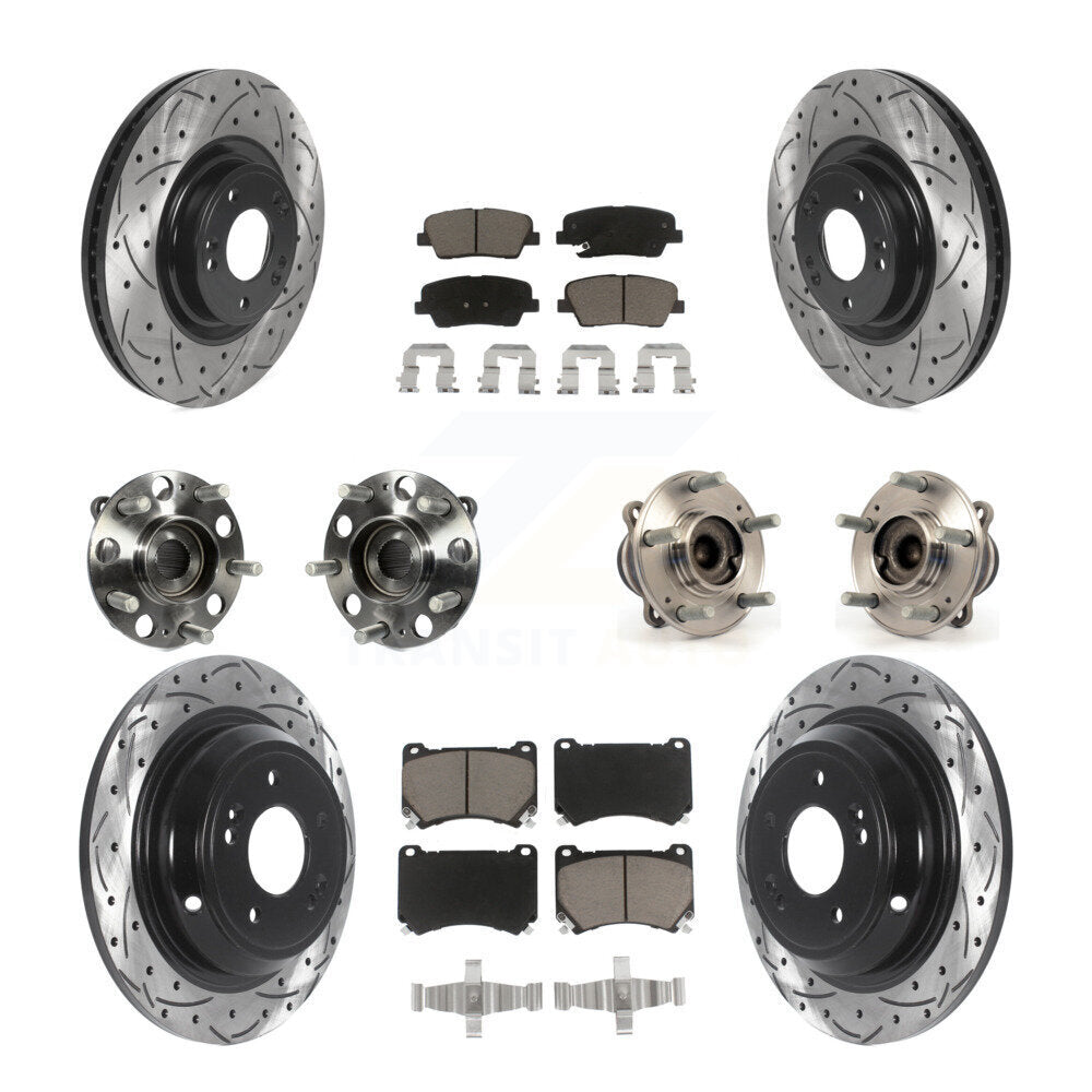 Transit Auto KBB-120047 Wheel Bearing and Hub Assembly for 2009-2010 Hyundai Genesis - Front and Rear product image
