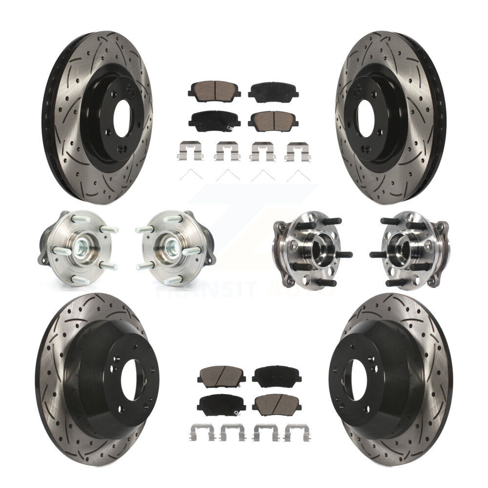 Transit Auto KBB-120054 Wheel Bearing and Hub Assembly for 2017-2018 Hyundai Santa Fe Sport - Front and Rear product image