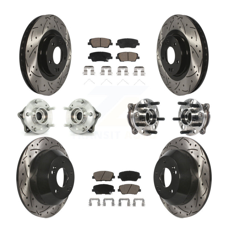 Transit Auto KBB-120055 Wheel Bearing and Hub Assembly for 2017-2018 Hyundai Santa Fe Sport - Front and Rear product image