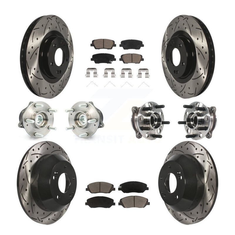 Transit Auto KBB-120056 Wheel Bearing and Hub Assembly for 2017-2019 Hyundai Santa Fe, Hyundai Santa Fe XL - Front and Rear product image