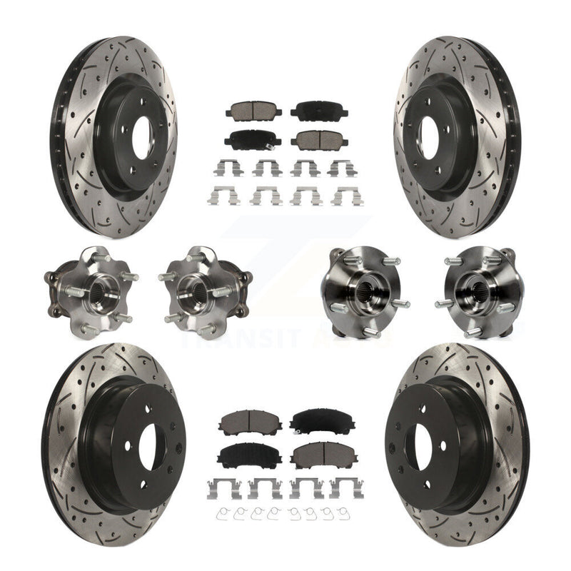 Transit Auto KBB-120091 Wheel Bearing and Hub Assembly for 2016-2017 INFINITI QX50 - Front and Rear product image