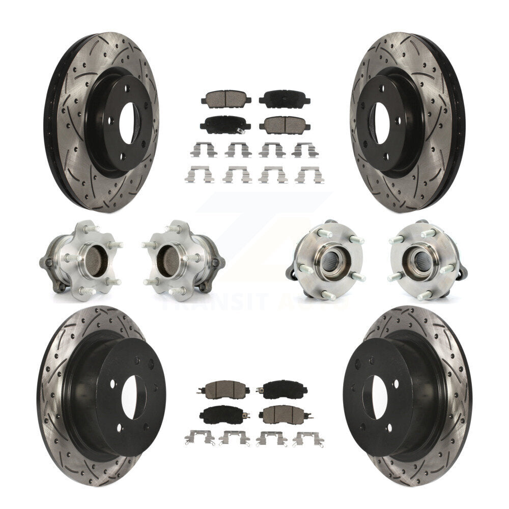 Transit Auto KBB-120096 Wheel Bearing and Hub Assembly for 2013-2018 Nissan Altima - Front and Rear product image