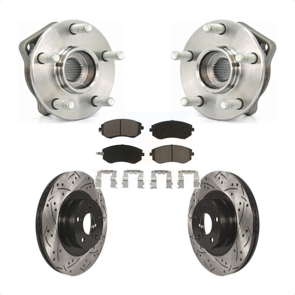 Transit Auto KBB-120132 Wheel Bearing and Hub Assembly for 2005-2013 Subaru WRX, Subaru Legacy, Subaru Impreza & more - Front product image