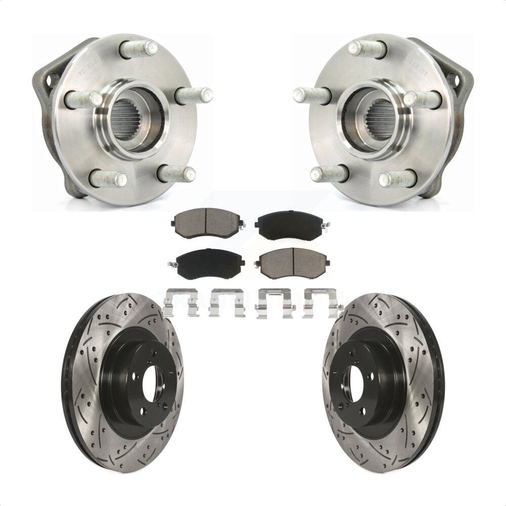 Transit Auto KBB-120137 Wheel Bearing and Hub Assembly for 2011-2014 Subaru Impreza, Subaru Legacy, Subaru Outback & more - Front product image