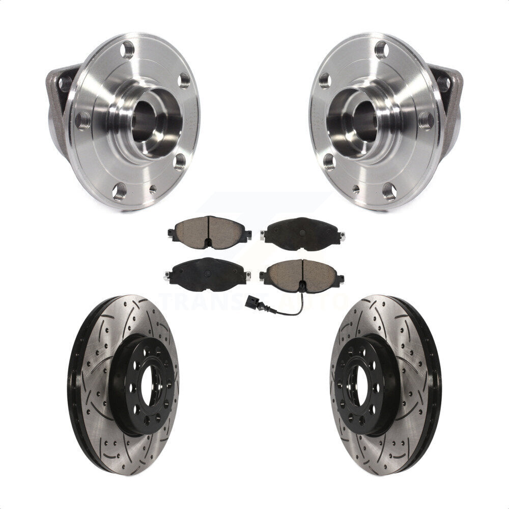 Transit Auto KBB-120222 Wheel Bearing and Hub Assembly for 2016-2023 Volkswagen Jetta, Volkswagen Taos, Volkswagen Golf & more - Front product image