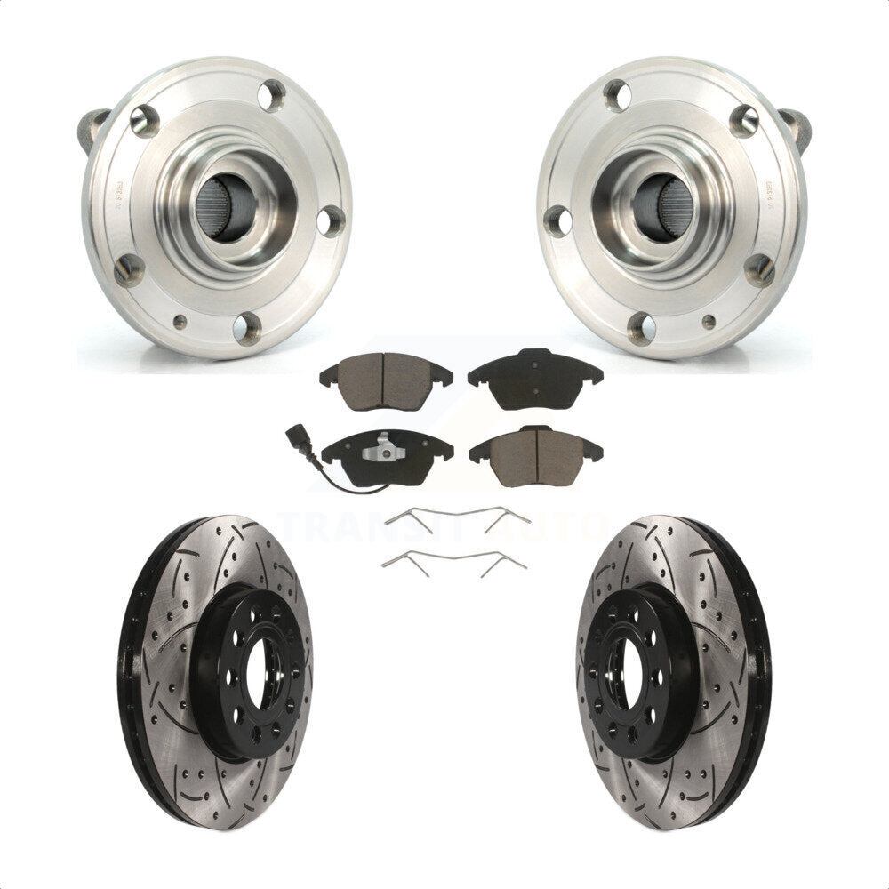 Transit Auto KBB-120251 Wheel Bearing and Hub Assembly for 2005-2019 Volkswagen Beetle, Volkswagen Jetta, Volkswagen GTI & more - Front product image