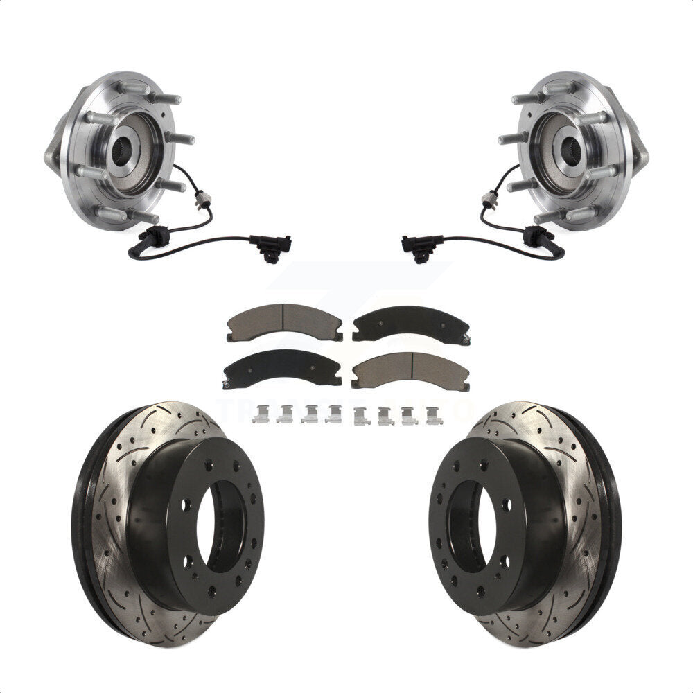 Transit Auto KBB-120323 Wheel Bearing and Hub Assembly for 2011-2019 Chevrolet Silverado 3500 HD, GMC Sierra 3500 HD - Front product image