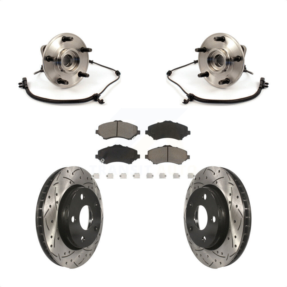 Transit Auto KBB-120346 Wheel Bearing and Hub Assembly for 2007-2010 Jeep Wrangler - Front product image