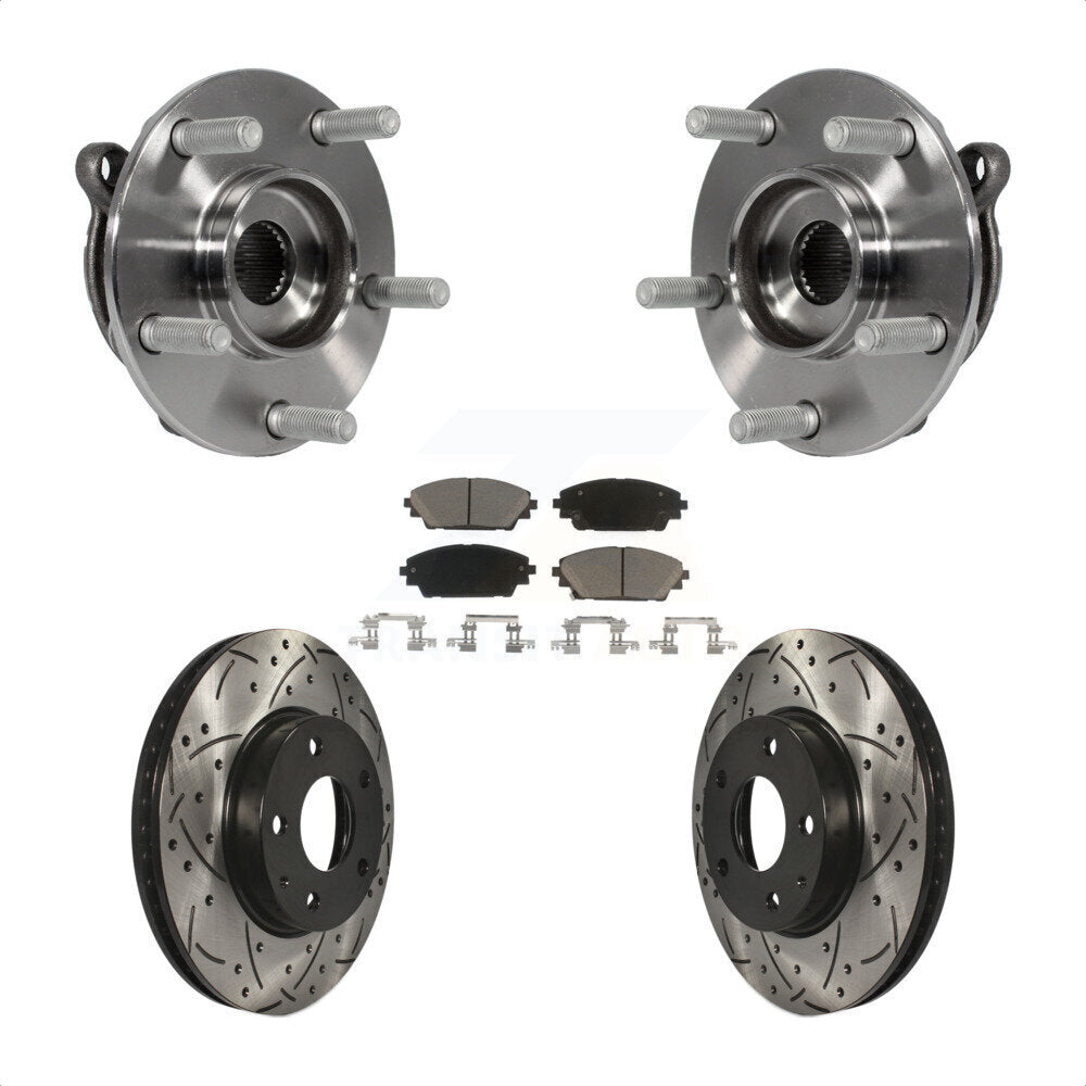 Transit Auto KBB-120348 Wheel Bearing and Hub Assembly for 2014-2021 Mazda CX-3, Mazda 3, Mazda 3 Sport - Front product image