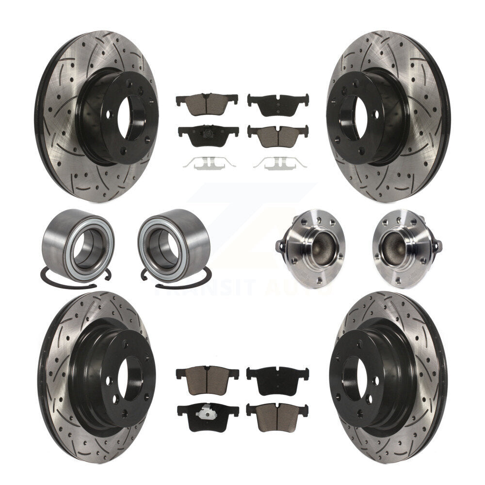 Transit Auto KBB-120412 Wheel Bearing and Hub Assembly for 2013-2018 BMW 328d, BMW 320i - Front and Rear product image