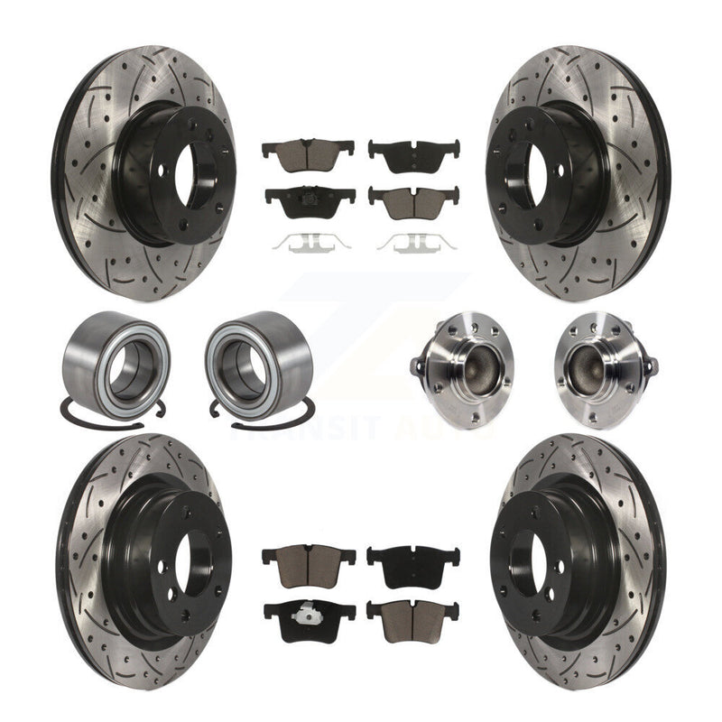Transit Auto KBB-120412 Wheel Bearing and Hub Assembly for 2013-2018 BMW 328d, BMW 320i - Front and Rear product image