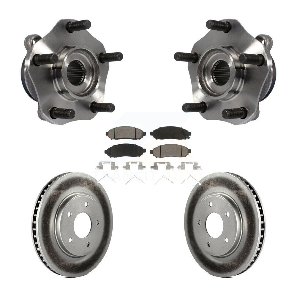 Transit Auto KBB-121460 Wheel Bearing and Hub Assembly for 2013-2021 Nissan NV200, Chevrolet City Express, Nissan LEAF - Front product image
