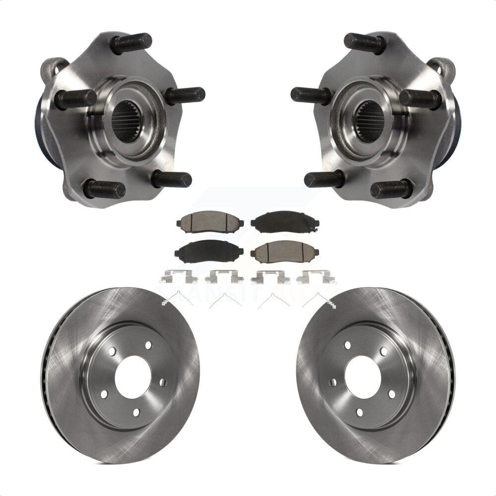 Transit Auto KBB-121985 Wheel Bearing and Hub Assembly for 2013-2021 Nissan NV200, Chevrolet City Express, Nissan LEAF - Front product image