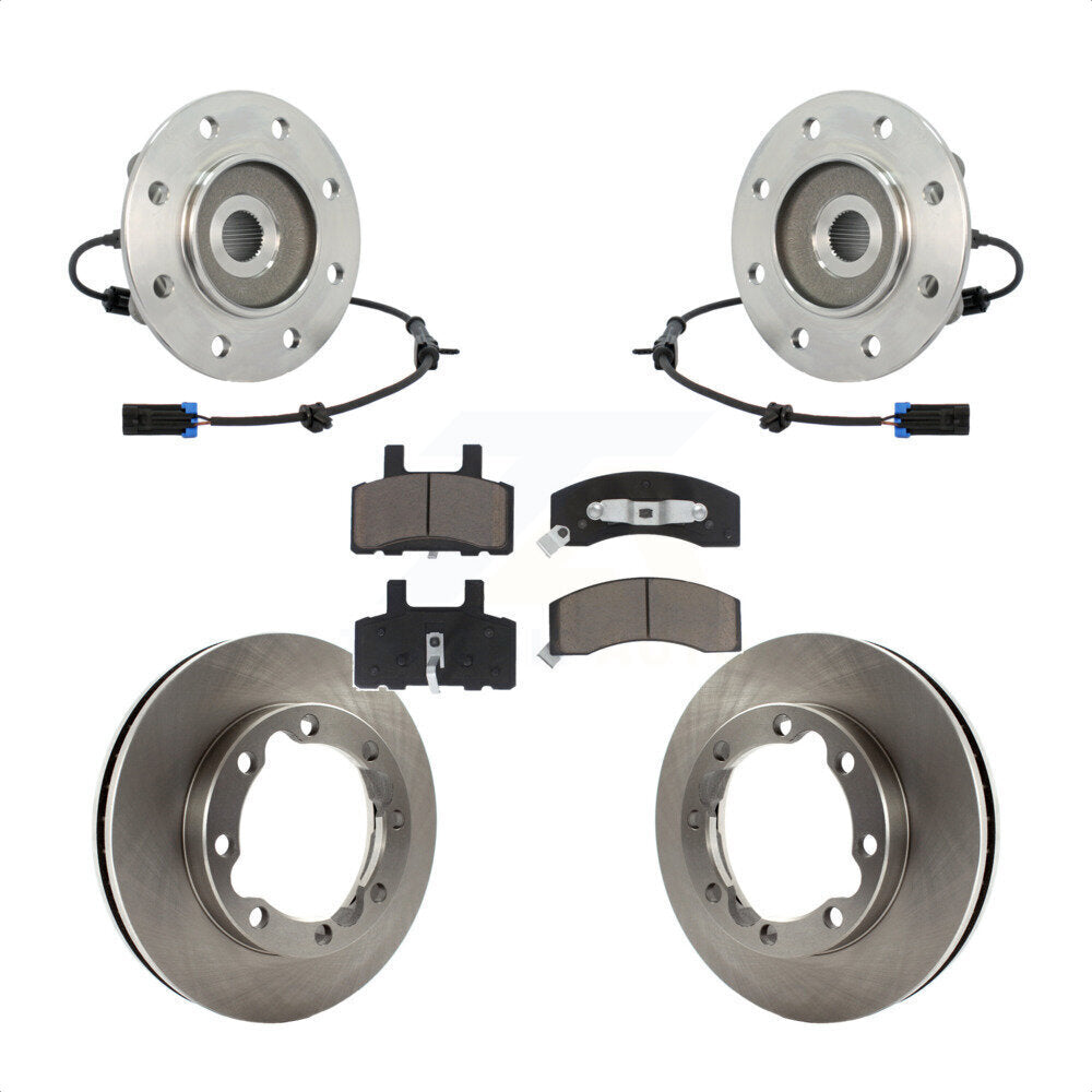Transit Auto KBB-122200 Wheel Bearing and Hub Assembly for 1995-2000 Chevrolet K3500, GMC K3500 - Front product image