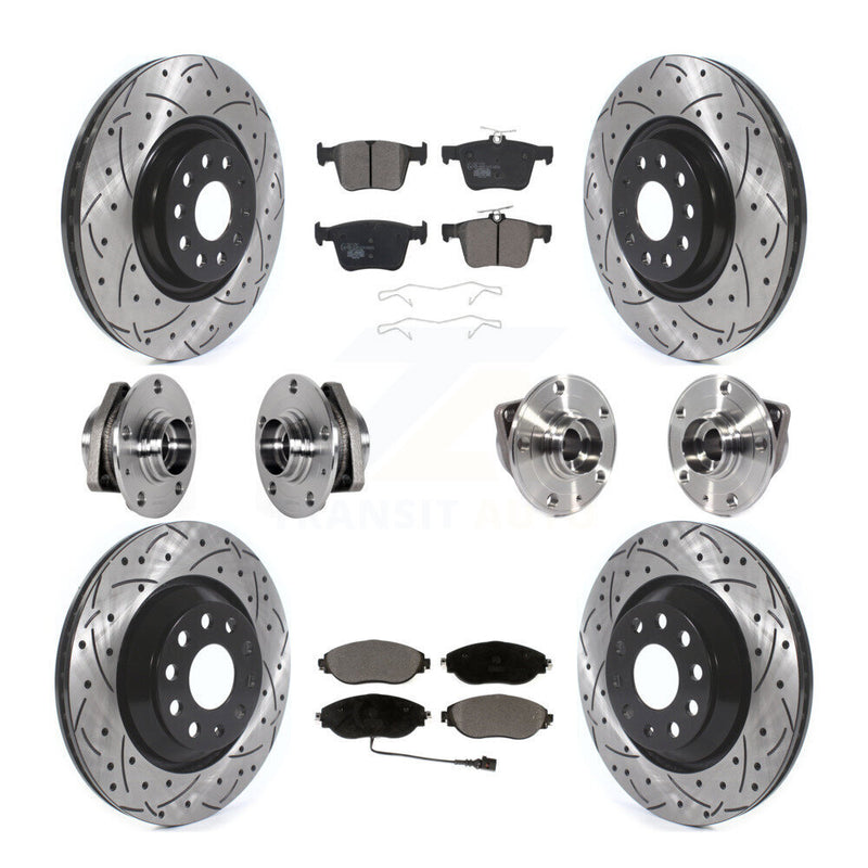 Transit Auto KBB-123726 Wheel Bearing and Hub Assembly for 2015-2020 Audi S3, Volkswagen Golf R - Front and Rear product image